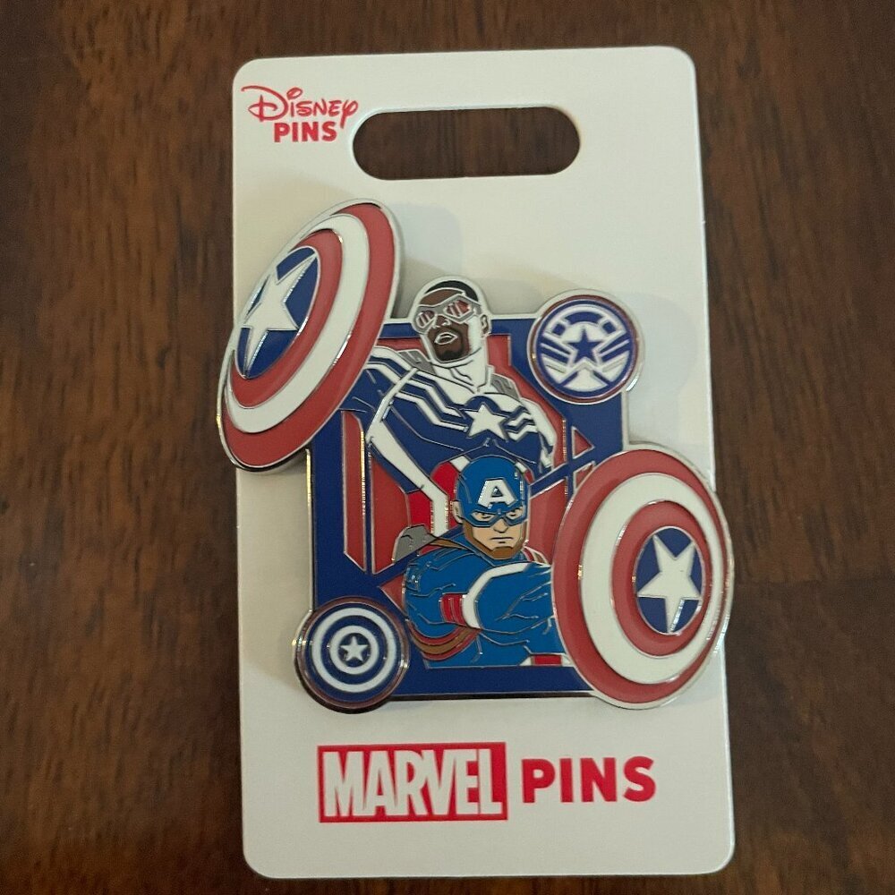 NEW! Disney's Marvel Pin Featuring Captain America Old & New!